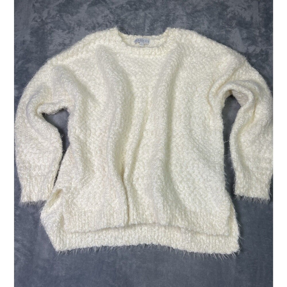 PJ Salvage NWOT cream cozy soft oversized crew neck raglan sleeve sweater Small